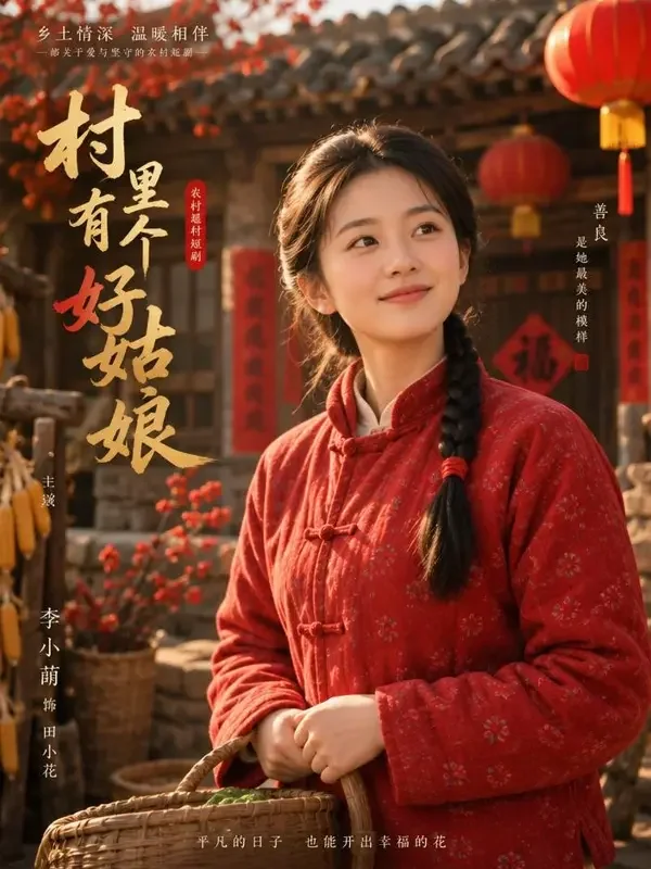 《穿越农女有空间》短剧封面，穿越重生题材，共74集