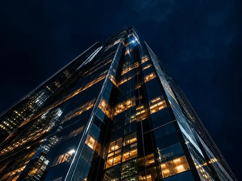 逆袭题材短剧氛围配图,城市夜景