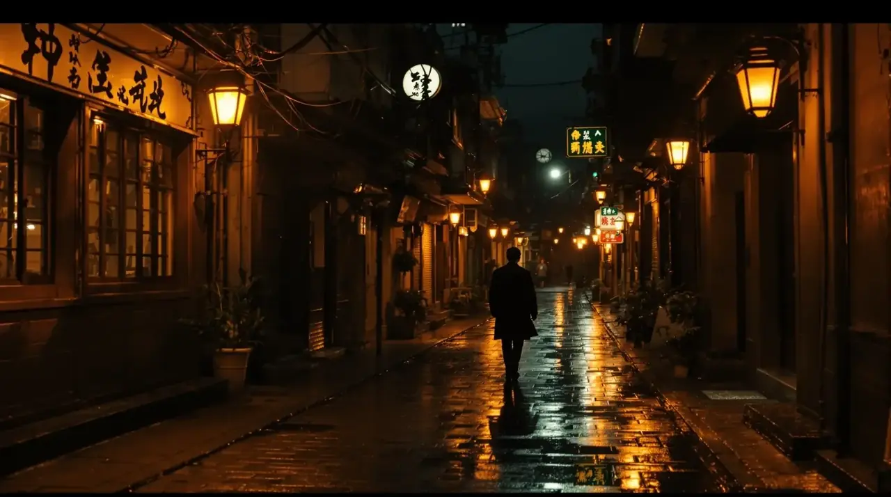 重生八零,我靠倒卖粮票发了财短剧剧照,城市夜景氛围